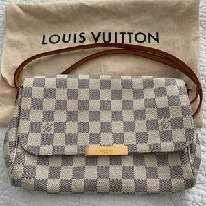 Louis Vuitton Favorite MM in Damier Azur Canvas